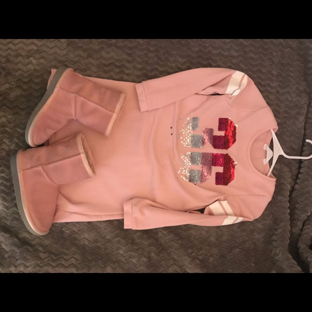 Little Girl Dress and Koolaburra Boots